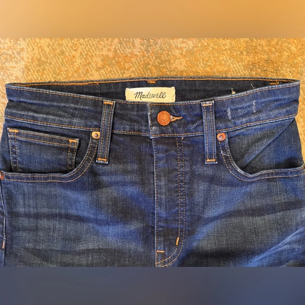 Madewell Curvy High Rise Skinny Jeans Women’s 27 Dark Wash Stretch Denim